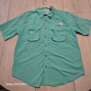 NOBULL Men's Teal Casual Button Down Shirt